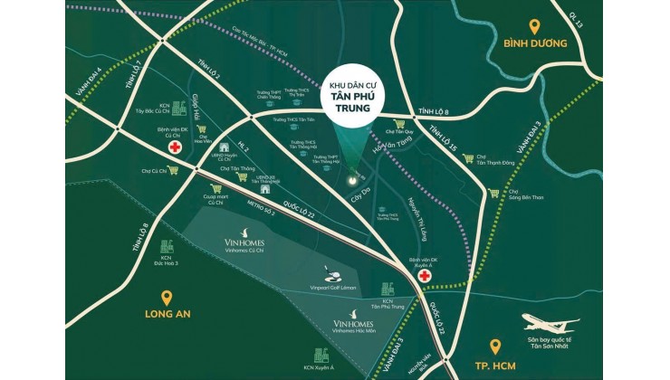 CẦN BÁN GẤP ĐẤT THỦ CƯ TÂN PHÚ TRUNG CỦ CHI - GIÁ SIÊU HẤP DẪN